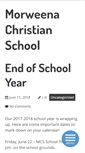 Mobile Screenshot of morweenaschool.org